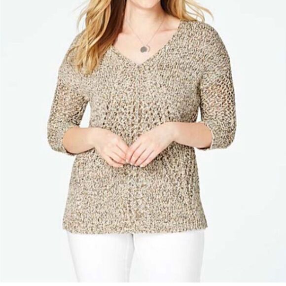 J Jill open weave sweater - Picture 4 of 4